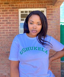 Ushukela College Tee - White X Green